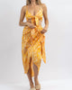 Sunset Cocktails Multiswirl Skirt Set In Yellow - thumbnail