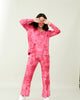 Soft Stretch Tie Dye Lounge Pant In Candy - thumbnail