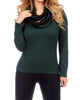 Striped Infinity Scarf In Hunter - thumbnail