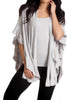 Supersoft Ruffle Wrap In Slate - thumbnail