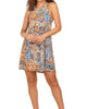 Swing Tank Dress In Detra - thumbnail