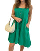Tiered Mini Dress In Kelly Green - thumbnail