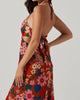Talitha Dress In Rust Pink Floral - thumbnail