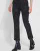 Women'S Ankle Foil Denim Pants In Black - thumbnail