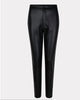 Trousers Button Closure In Black Leather - thumbnail