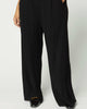 Wide Leg Pants (Plus) In Black - thumbnail