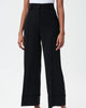Twill Wide Leg Pants In Black - thumbnail