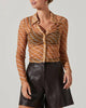 Wilma Faux Leather Shorts In Dark Brown - thumbnail