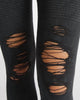Vintage Ripped Jeggings In Black - thumbnail
