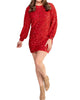 Woman Sequin Dress In Red - thumbnail
