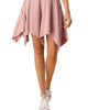 Women'S Flowy Asymmetrical Shorts In Mauve - thumbnail