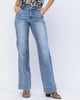 Women'S Midrise Wide Leg Jeans In Blue - thumbnail