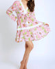 Yael Tunic Dress In Pinks/Light Green - thumbnail