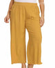 Wide Leg Linen Pant With Fringe - Plus In Honey - thumbnail