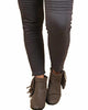 Motto Plus Jeggings In Charcoal Washed - thumbnail