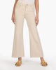 Meg High Rise Fab Ab Wide Leg Jeans In Ecru - thumbnail
