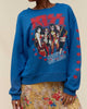 Kiss Shout It Out Loud Oversized Crew Top in Blue Multi - thumbnail
