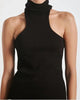 Turtleneck Racer Tank in Black - thumbnail