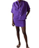 Elastic Sleeve Top in Purple - thumbnail