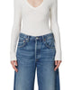Florence V Neck Top in Pashmina - thumbnail