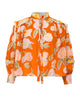 Fiore Blouse in Red Peonies - thumbnail