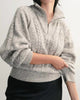 Trusty Cable Knit Sweater in Pebble - thumbnail