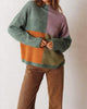 Perkins Four Square Sweater in Green - thumbnail