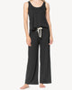 Super Soft Pant/Tank Pajama Set in Black - thumbnail