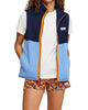 Amado Fleece Vest in Maritime/Lupine - thumbnail