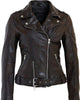 Wild Rf Leather Jacket in Mahogany - thumbnail