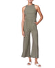 Linen Racer Jumpsuit in Army - thumbnail