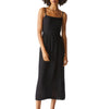 Allora Gauze Dress in Black - thumbnail