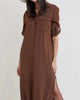 Maxi Shirt Dress in Brown - thumbnail