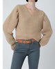 Louise Knit Sweater in Camel - thumbnail