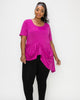 Savannah Draped Peplum Top - thumbnail