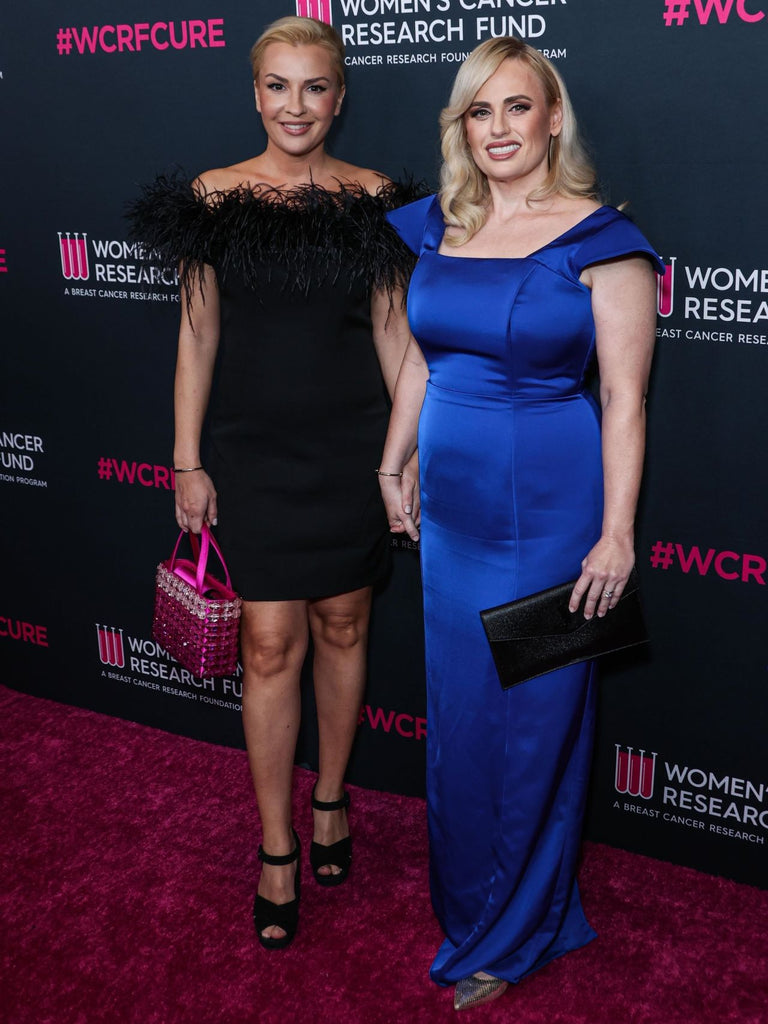Rebel wears The Rebel Gown from MIMINE AG, styled by Elizabeth Stewart and provided by Studio Services at the Women's Cancer Research Gala.