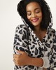 Arielle Animal-Print French Terry Hoodie - thumbnail