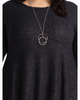 Victoria Pendant Necklace with Pave Detail - thumbnail