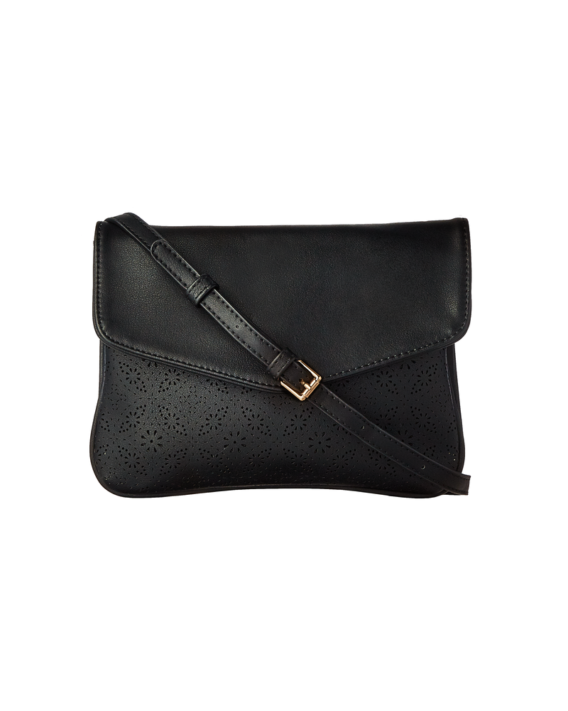 Mackenzie Perforated Bag | Black
