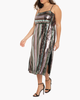 Claudia Striped Sequin Cocktail Slip Dress - thumbnail