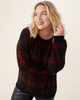 Ana Drop-Shoulder Plaid Sweater - thumbnail