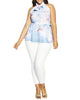 Sakura Cloudy Floral Halter Top - thumbnail