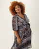 Hyacinth Pleated Paisley Dress - thumbnail
