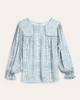 Gwen Printed Peasant Top - thumbnail