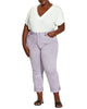 Arabella Embroidered Cropped Denim - thumbnail