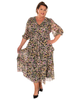 Caylee Ruffle Midi Dress - thumbnail