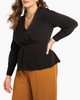 Carrie Twist-Front Peplum Top - thumbnail