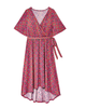 Beverly Hills High-Low Wrap Dress - thumbnail