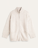 Leofe Zip-Front Mockneck Cardigan - thumbnail