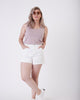 Eulalia Elastic Waistband Denim Mom Short - thumbnail